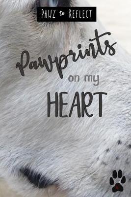 Pawprints On My Heart 4: Glossy Photo Cover Detail of Creamy White Fur, 6 x9  journal with 160 lined pages for Animal Lovers