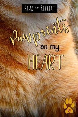 Pawprints On My Heart 14: Glossy Photo Cover Detail of Orange, Rust and White Fur, 6 x9  journal with 160 lined pages for Animal Lovers