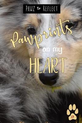 Pawprints On My Heart 17: Glossy Photo Cover Detail of Black, Grey, White and Tan Fur, 6x9 journal with 160 lined pages for Animal Lovers