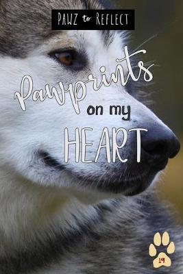 Pawprints On My Heart 19: Glossy Photo Cover Detail of Grey and White Fur, 6x9 journal with 160 lined pages for Animal Lovers