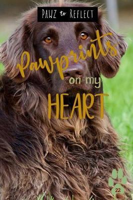 Pawprints On My Heart 22: Glossy Photo Cover Detail of Brown, Curly Fur, 6x9 journal with 160 lined pages for Animal Lovers