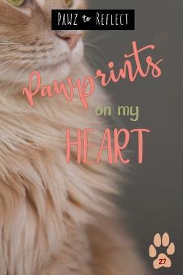 Pawprints On My Heart 27: Glossy Photo Cover Detail of Long, Creamy Orange Fur, 6x9 journal with 160 lined pages for Animal Lovers