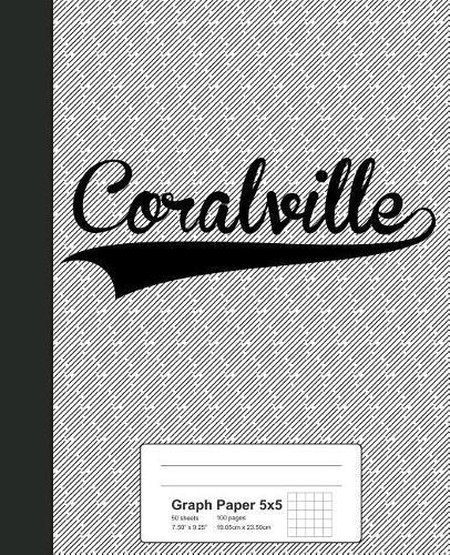 Graph Paper 5x5: CORALVILLE Notebook