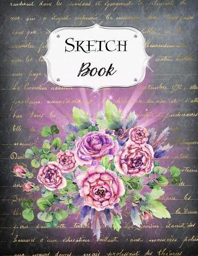 Sketch Book: Rose Sketchbook Scetchpad for Drawing or Doodling Notebook Pad for Creative Artists Black #4