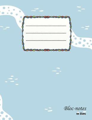 Bloc-notes en blanc: wave design - format A4 - 112 pages - carnet de notes avec registre - idéal comme agenda, carnet de croquis, carnet de croquis, carnet à dessin ou cahier à colorier vide