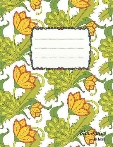 Bloc-notes en blanc: Fleur d'été - format A4 - 112 pages - Carnet de notes avec registre - idéal comme agenda, carnet de croquis, carnet de croquis, carnet à dessin ou cahier à colorier vide