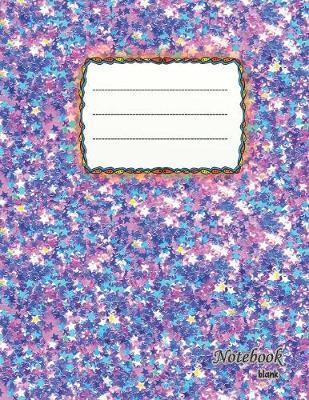 Notebook blank: glittering stars - A4 format - 112 pages - notebook with register - ideal as diary, sketchbook, sketchbook, drawing book or empty colouring book