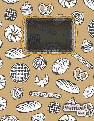 Notebook blank: Baker - A4 format - 112 pages - notebook with register - ideal as diary, sketchbook, sketchbook, drawing book or empty colouring book