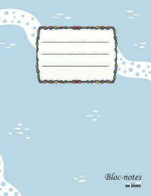 Bloc-notes en blanc: wave design - format A4 - 112 pages - carnet de notes avec registre - idéal comme agenda, carnet de croquis, carnet de croquis, carnet à dessin ou cahier à colorier vide