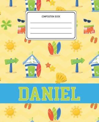 Composition Book Daniel: Surf Pattern Composition Book Name Daniel Personalized Lined Wide Rule Notebook for Boys Kids Back to School Preschool Kindergarten and Elementary Grades K-2