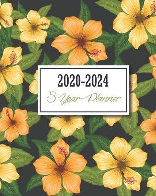 2020-2024 5 Year Planner: Daisy Flower Yellow, Monthly Schedule Organizer Agenda, 60 Month For The Next Five Year with Holidays and Inspirational Quotes