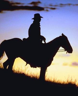 Horse Photo School Composition Book Equine Western Cowboy Sunset Silhouette: Horse Photo Equine Covers Composition Books Notebooks (Notebook, Diary, Blank Book)