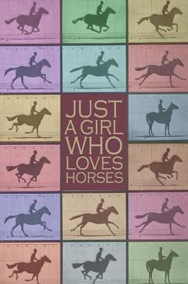Just a Girl Who Loves Horses: Composition Notebook: Wide Ruled Writer's Notebook for School / Work / Journaling (Horses and Flowers Notebook)