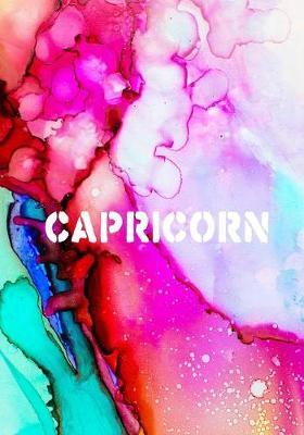 Capricorn: 7x10 wide ruled notebook: fun Birthday Gift for Capricorn zodiac astrology sun sign: December 23- January 20