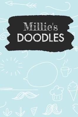 Millie's Doodles: Personalized Teal Doodle Notebook Journal (6 x 9 inch) with 150 dot grid pages inside.