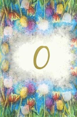 O: Monogram Initial Notebook for Women and Girls, Blank, 6  x 9 , 110 pages