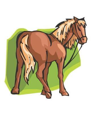 Horse Illustration School Composition Book Equine Cartoon Horse Attitude: Horse Picture Equine Covers Composition Books Notebooks (Notebook, Diary, Blank Book)