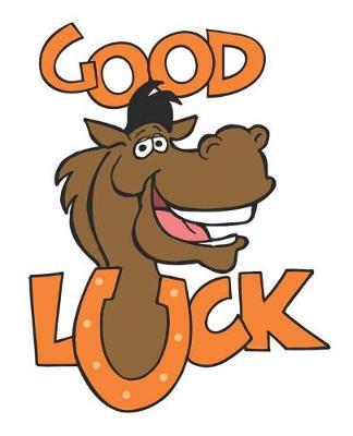 Horse Illustration School Composition Book Equine Good Luck Cartoon Pony: Horse Picture Equine Covers Composition Books Notebooks (Notebook, Diary, Blank Book)