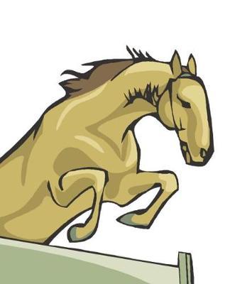 Horse Illustration School Composition Book Equine Free Jumping Horse: Horse Picture Equine Covers Composition Books Notebooks (Notebook, Diary, Blank Book)