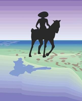 Horse Illustration School Composition Book Equine Horse Sombrero Silhouette: Horse Picture Equine Covers Composition Books Notebooks (Notebook, Diary, Blank Book)