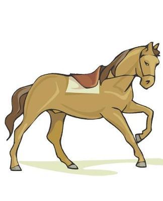 Horse Illustration School Composition Book Equine Horse Under Saddle: Horse Picture Equine Covers Composition Books Notebooks (Notebook, Diary, Blank Book)