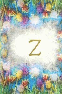Z: Monogram Initial Notebook for Women and Girls, Blank, 6  x 9 , 110 pages
