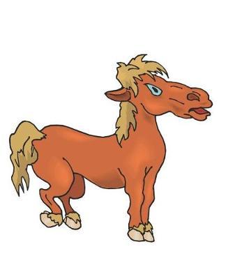 Horse Illustration School Composition Book Equine Ornery Pony: Horse Picture Equine Covers Composition Books Notebooks (Notebook, Diary, Blank Book)