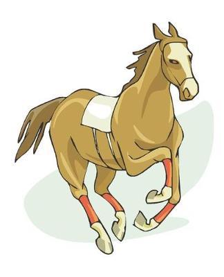 Horse Illustration School Composition Book Equine Racehorse Silks: Horse Picture Equine Covers Composition Books Notebooks (Notebook, Diary, Blank Book)