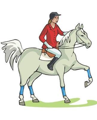 Horse Illustration School Composition Book Equine Rider Hunt Rider: Horse Picture Equine Covers Composition Books Notebooks (Notebook, Diary, Blank Book)