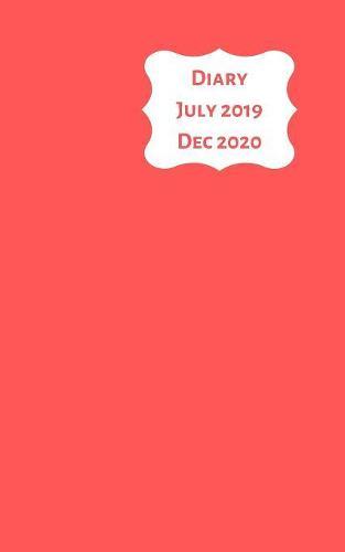 Diary July 2019 Dec 2020: 5x8 week to a page 18 month diary. Space for notes and to do list on each page. Perfect for teachers, students and small business owners. Red design