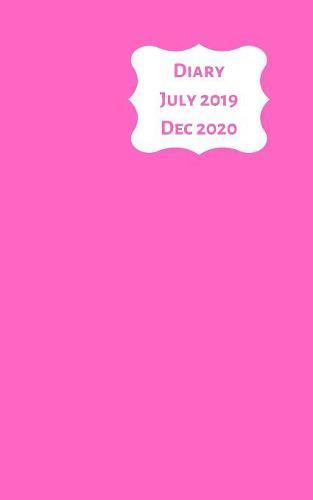 Diary July 2019 Dec 2020: 5x8 week to a page 18 month diary. Space for notes and to do list on each page. Perfect for teachers, students and small business owners. Bright pink design