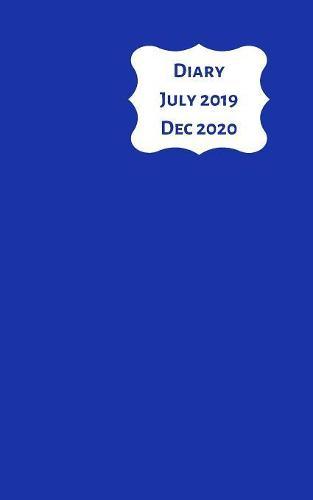 Diary July 2019 Dec 2020: 5x8 week to a page 18 month diary. Space for notes and to do list on each page. Perfect for teachers, students and small business owners. Blue