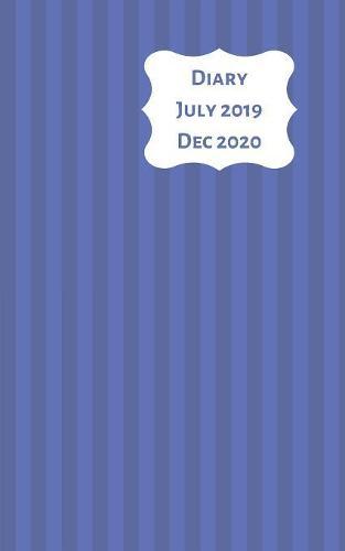 Diary July 2019 Dec 2020: 5x8 week to a page 18 month diary. Space for notes and to do list on each page. Perfect for teachers, students and small business owners. Navy blue stripe