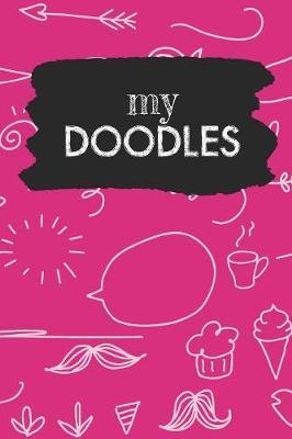 My Doodles: Magenta Sketchbook for Doodling - 6 x 9 size with 110 dot grid blankpages for sketching