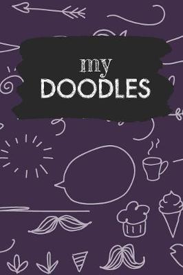 My Doodles: Deep Purple Sketchbook for Doodling - 6 x 9 size with 110 dot grid blankpages for sketching