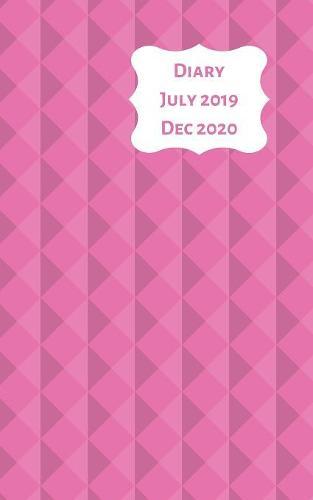 Diary July 2019 Dec 2020: 5x8 week to a page 18 month diary. Space for notes and to do list on each page. Perfect for teachers, students and small business owners. Pink 3D design