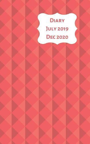 Diary July 2019 Dec 2020: 5x8 week to a page 18 month diary. Space for notes and to do list on each page. Perfect for teachers, students and small business owners. Red design