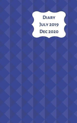 Diary July 2019 Dec 2020: 5x8 week to a page 18 month diary. Space for notes and to do list on each page. Perfect for teachers, students and small business owners. Navy design
