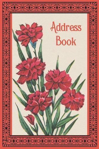 Address Book: Flowers and Flourishes themed 6x9 100 pages
