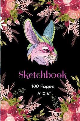 SKETCHBOOK 6 X 9  100 Pages: Fennec Fox Animal Themed Cutie Foxes Sketchbook Blank Book unlined Journal for Girls & Boys. 100 pages, White plain paper, Sketch, Doodle and Draw