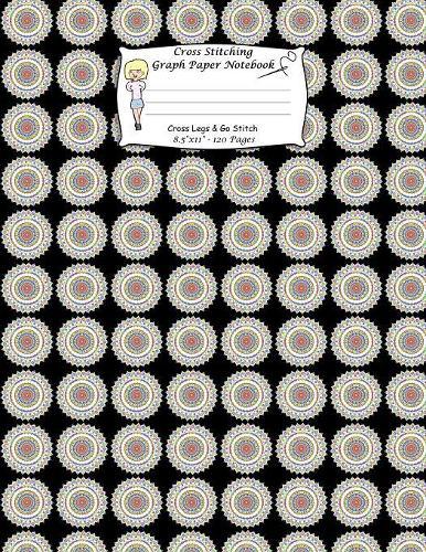 Cross Stitching Graph Paper Notebook: A Cross Stitch Pattern Designer's Large Size. Cross Legs And Go Stitch. Hawaiian Style Abstract Art Pattern Cover.