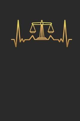 Lawyer Heartbeat: Dotted Bullet Notebook (6  x 9  - 120 pages) Lawyers Notebook for Daily Journal, Diary, and Gift