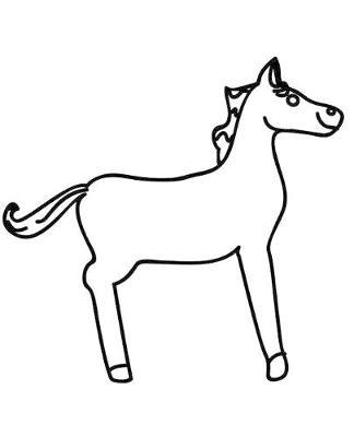 Horse Illustration School Composition Book Equine Pony Sketch: Horse Picture Equine Covers Composition Books Notebooks (Notebook, Diary, Blank Book)