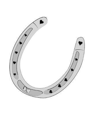 Horse Illustration School Composition Book Equine Lucky Horseshoe Hearts: Horse Picture Equine Covers Composition Books Notebooks (Notebook, Diary, Blank Book)