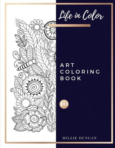 ART COLORING BOOK (Book 10): Art Coloring Book for Adults - 40+ Premium Coloring Patterns (Color Time Series)