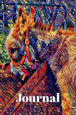 Cute Teal Miniature Donkey Pretty Journal for Daily Thoughts Gift Notebook Cute Diary for Women & Girls: Wildlife Lovers Gratitude inspiration & Brainstorming Blank Lined Paper Book