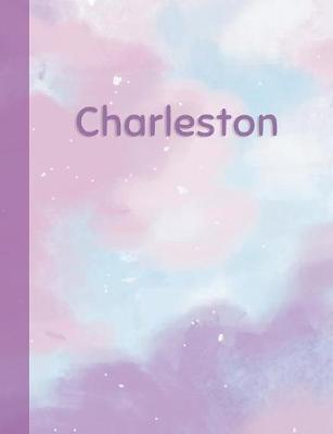 Charleston: Personalized Composition Notebook - College Ruled (Lined) Exercise Book for School Notes, Assignments, Homework, Essay Writing. Pink Blue Purple Cover Art - Cloud Marble with Name