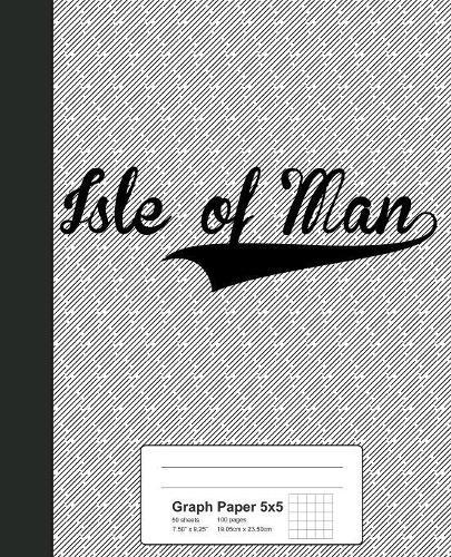 Graph Paper 5x5: ISLE OF MAN Notebook