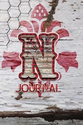 N Journal: Letter N Initial Monogram Lined Notebook