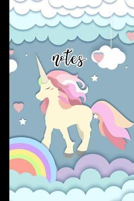 Notes: Beautiful Unicorn Themed Journal with Lined Pages For Her